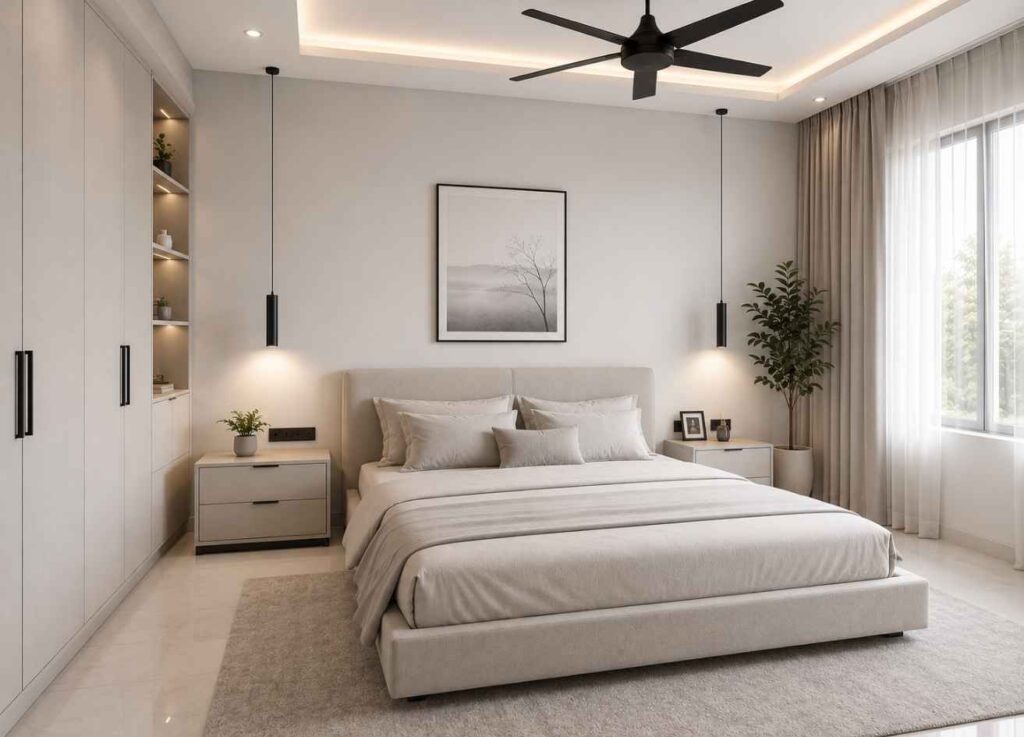 Minimalist color theme bedroom
