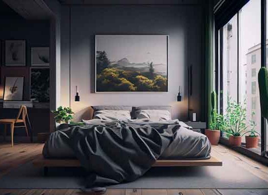 small bedroom looks bigger
